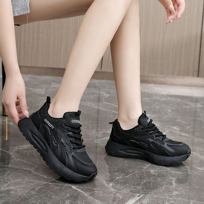 Damen Sportliche atmungsaktive Sneakers mit dämpfender Laufsohle und trendigem Design EB