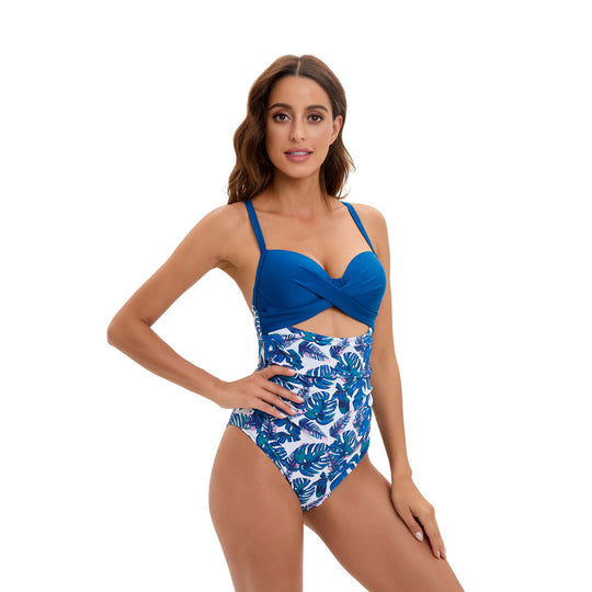Damen Hochtaillierter Bikini mit modischem Twist-Design EB