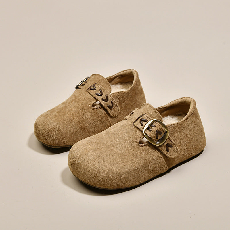 Damen Ballerinas mit modischer Schnalle und weich gepolstertem Innenbereich EB