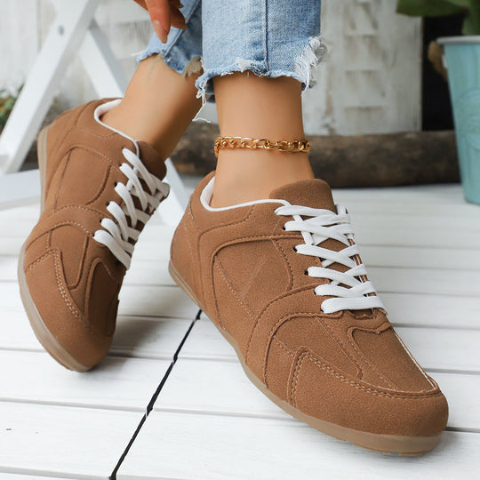 Damen Sportliche Sneakers mit atmungsaktiver Oberflächenstruktur EB