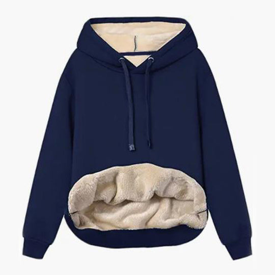 Damen Kuscheliger Kapuzenpullover mit Fleece-Futter EB