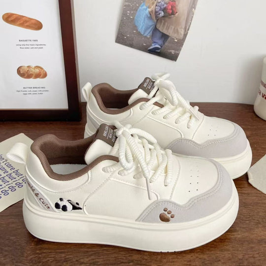 Damen Sneaker mit verspielten Tiermotiven und bequemer Dämpfung EB