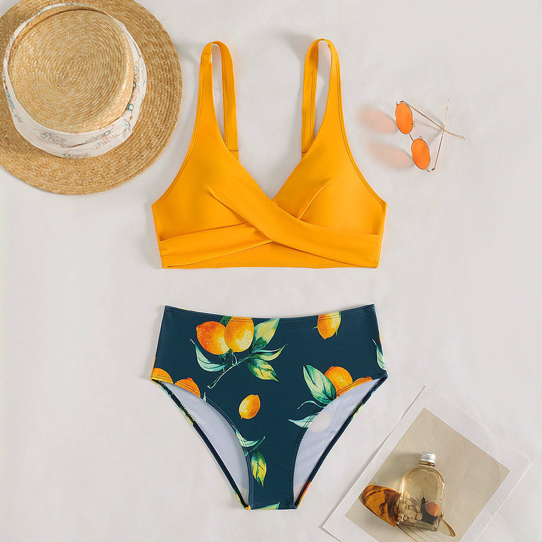 Damen Hochschnitt Bikini-Set EB