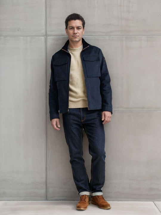 Herren Utility-Jacke mit praktischen Taschen und modernem Design EB
