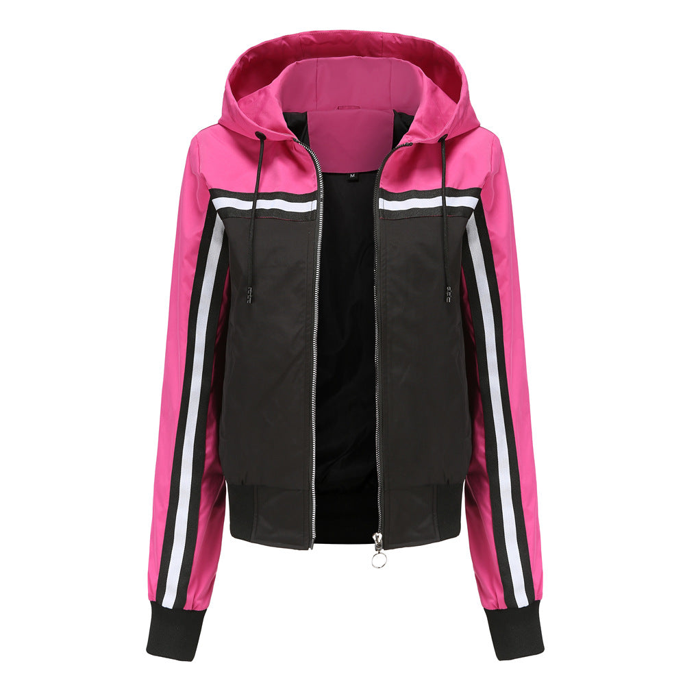 Damen sportliche Jacke mit modernen Streifenelementen EB