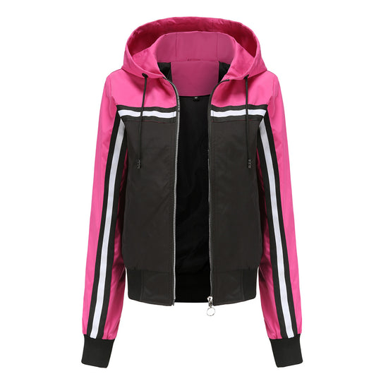 Damen sportliche Jacke mit modernen Streifenelementen EB