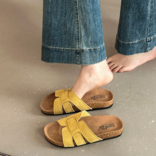 Damen Clogs mit geflochtenem Design und anatomisch geformtem Fußbett EB