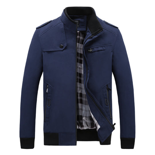 Herren modische Übergangsjacke mit praktischen Taschen und modernem Schnitt EB