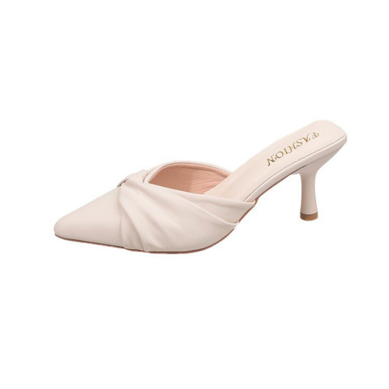Damen Sling-Pumps mit stilvollem Knotendesign und elegantem Absatz EB