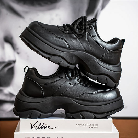 Damen urbane Plateau‑Chunky‑Sneaker mit extra hoher Dämpfung, gepolstertem Knöchelkragen und griffiger Offroad‑Profilsohle EB