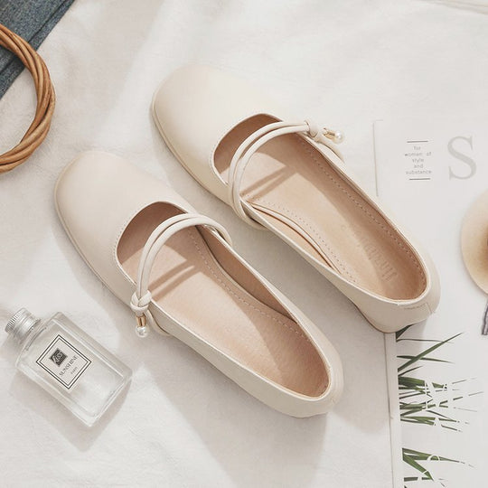 Damen elegante Mary Jane Pumps mit modischem Blockabsatz und feinem Schnallenakzent EB