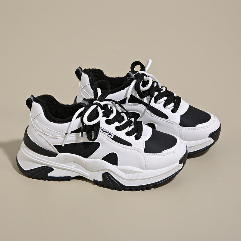 Damen Sneaker mit kuscheligem Innenfutter und modischer Sohle EB