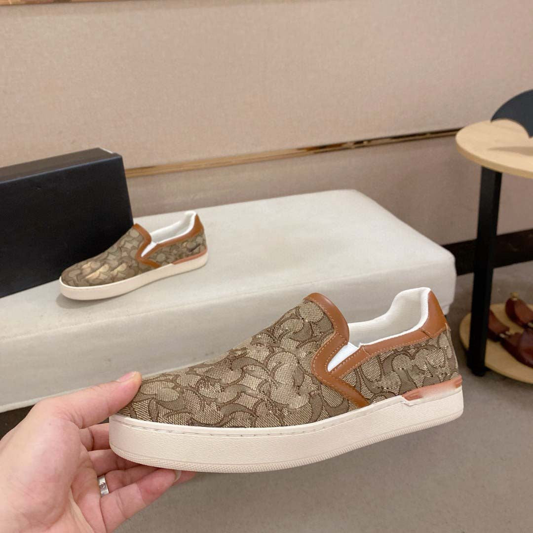Damen Bequeme Slip-On Sneakers mit modischem Oberflächenmuster EB