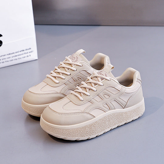 Damen Sportliche Plateau Sneakers mit ergonomischer Dämpfung und atmungsaktiver Oberfläche EB