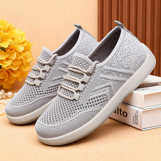 Damen Sportliche Strickschuhe mit atmungsaktiver Mesh-Oberfläche EB