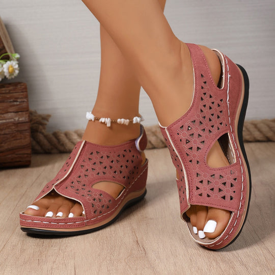 Damen Komfortable Sandalen mit atmungsaktivem Obermaterial EB