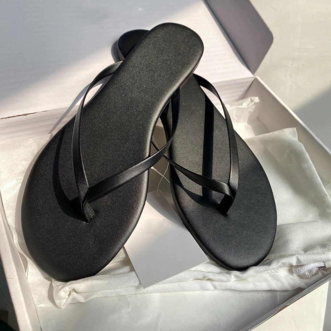 Damen Zehentrenner Sandalen mit ergonomischem Fußbett und flexibler Sohle EB