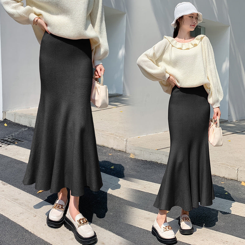 Damen Eleganter, ausgestellter Maxirock aus leichtem Material EB