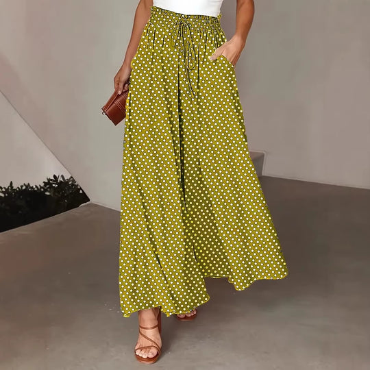 Damen Palazzo-Hosen mit elastischem Bund und praktischen Taschen EB
