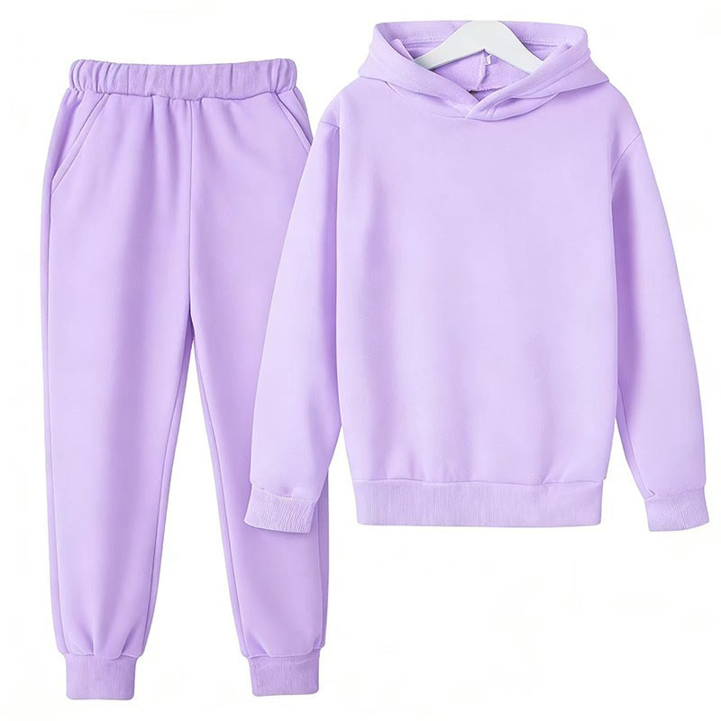 Unisex nan komfortables Hoodie und Jogger Set aus French Terry mit elastischem Bund und Rippbündchen EB