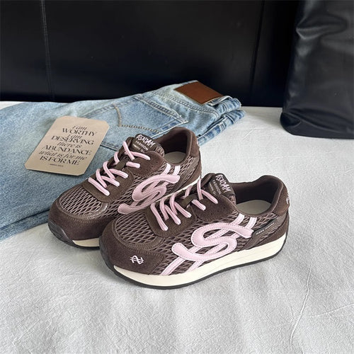 Damen Sportliche Freizeitsneaker mit atmungsaktivem Obermaterial und dämpfender Sohle EB