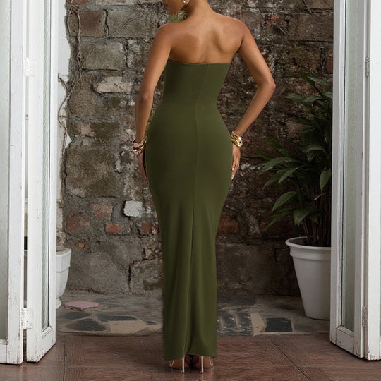 Damen figurbetontes Cocktailkleid mit Raffungen und herzförmigem Ausschnitt EB