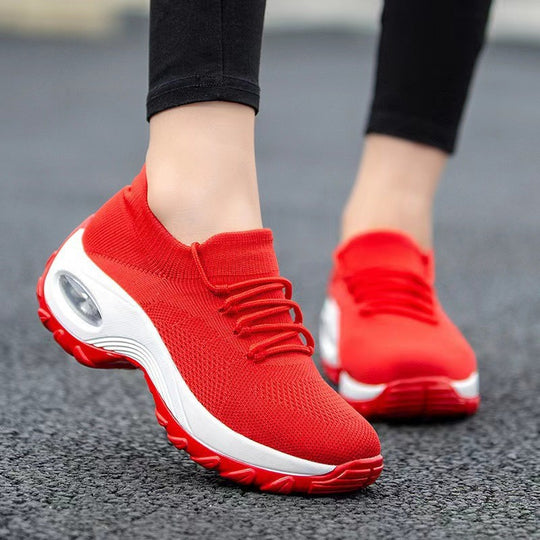 Damen Leichte und flexible Sneakers mit dämpfender Sohle EB