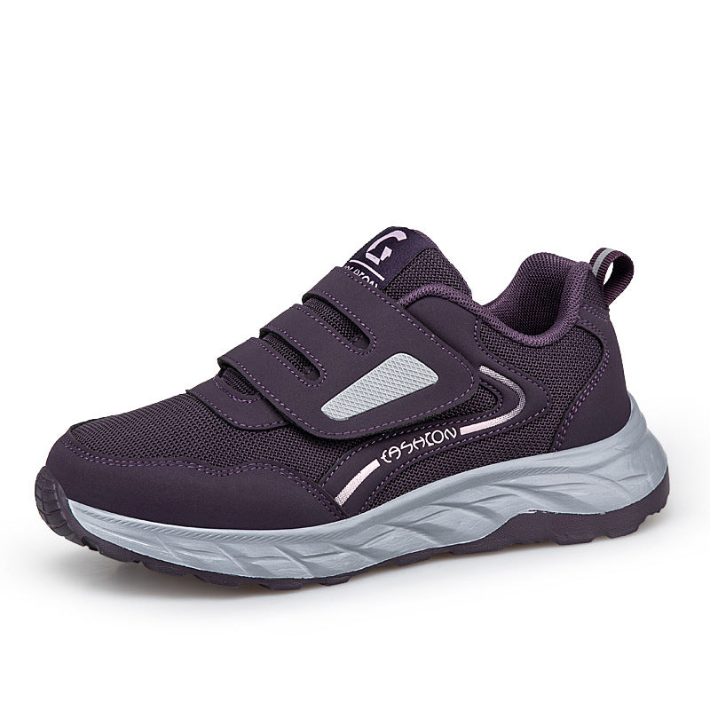 Damen Sportliche Sneakers mit praktischem Klettverschluss und atmungsaktiver Mesh-Oberfläche EB