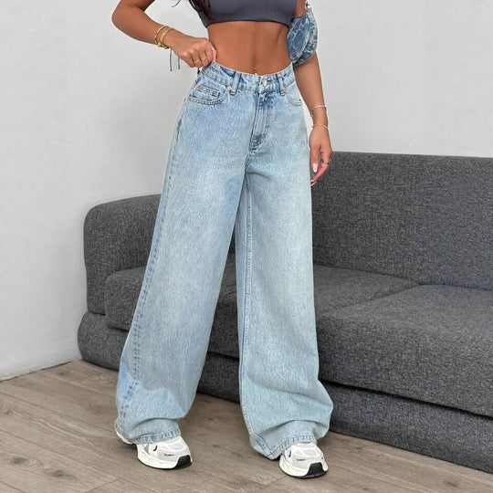 Damen Weite Jeans im lässigen Oversized-Schnitt EB