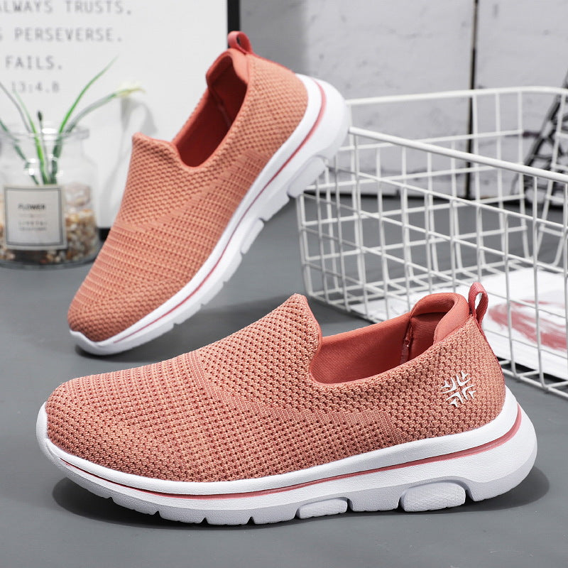 Damen Atmungsaktive Slip-On Sneakers mit elastischem Obermaterial EB