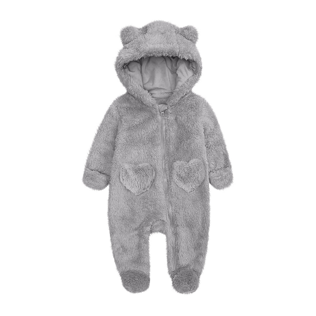 Unisex Fleeceoverall mit Kapuze und Herzaugen EB