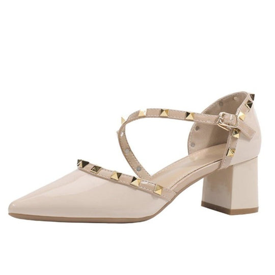 Damen Elegante Ballerinas mit modischen Glitzer-Akzenten und verstellbarem Riemendesign EB