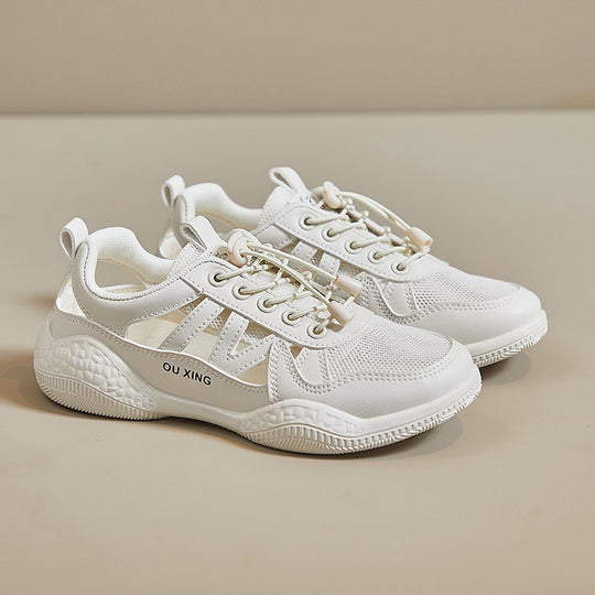 Damen elegante Freizeitsneaker mit atmungsaktivem Mesh-Obermaterial und rutschfester Sohle EB