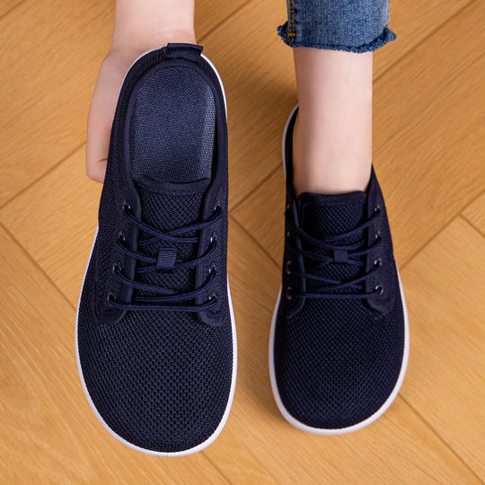 Damen Atmungsaktive Sneaker mit elastischem Lederoberteil EB