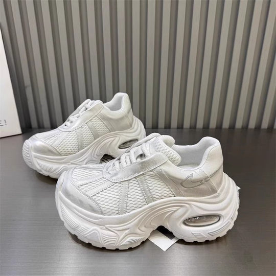 Damen Sportliche Chunky Sneakers mit atmungsaktiven Mesh-Einsätzen EB