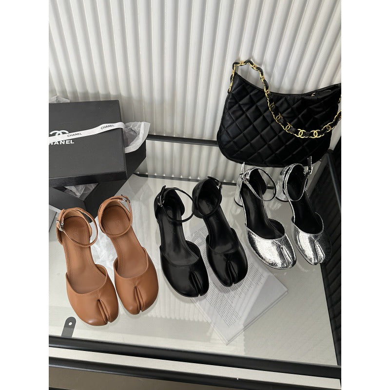 Damen schicke Slingback-Pumps mit modischem Glanz EB