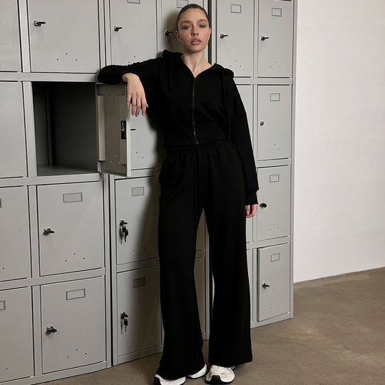 Damen lässiger Hoodie-Jumpsuit EB