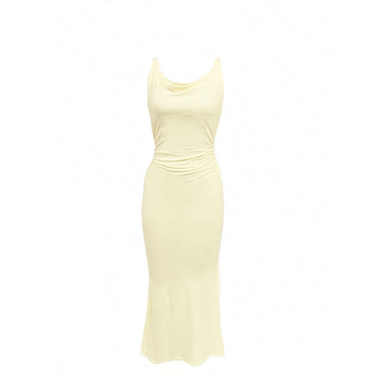 Damen Maxi-Kleid mit elegantem Neckholder und fließendem Schnitt EB