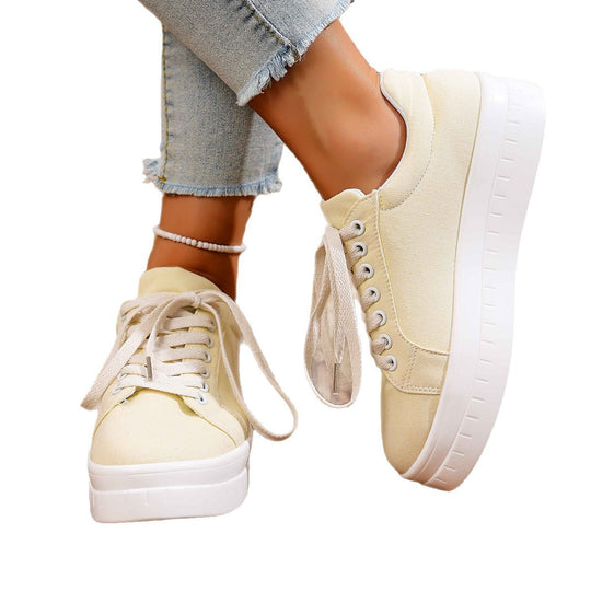 Damen Sneakers mit platten Sohlen EB