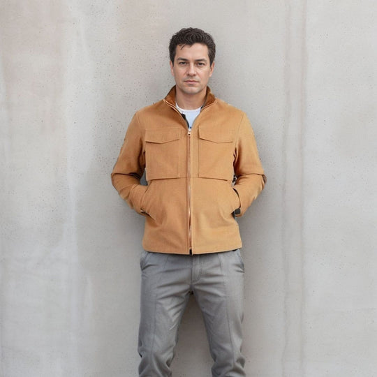 Herren Utility-Jacke mit praktischen Taschen und modernem Design EB