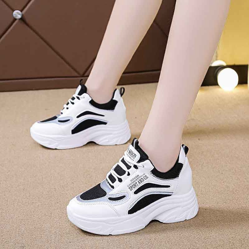 Damen Sportliche Chunky Sneakers mit atmungsaktiver Obermateriel von EB