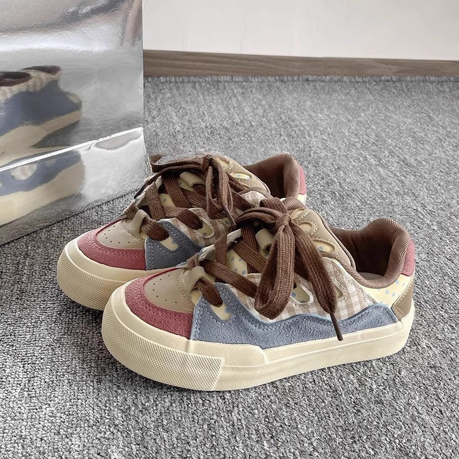 Damen modische Sneaker mit stilvollem Farbdesign EB