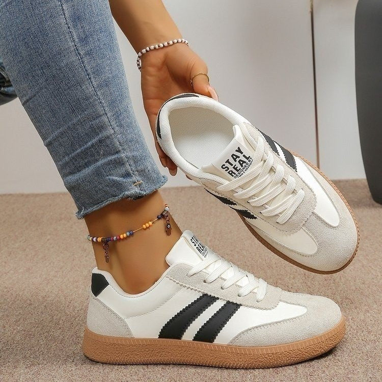 Damen Sportliche Sneakers mit strapazierfähigem Obermaterial und rutschfester Sohle EB