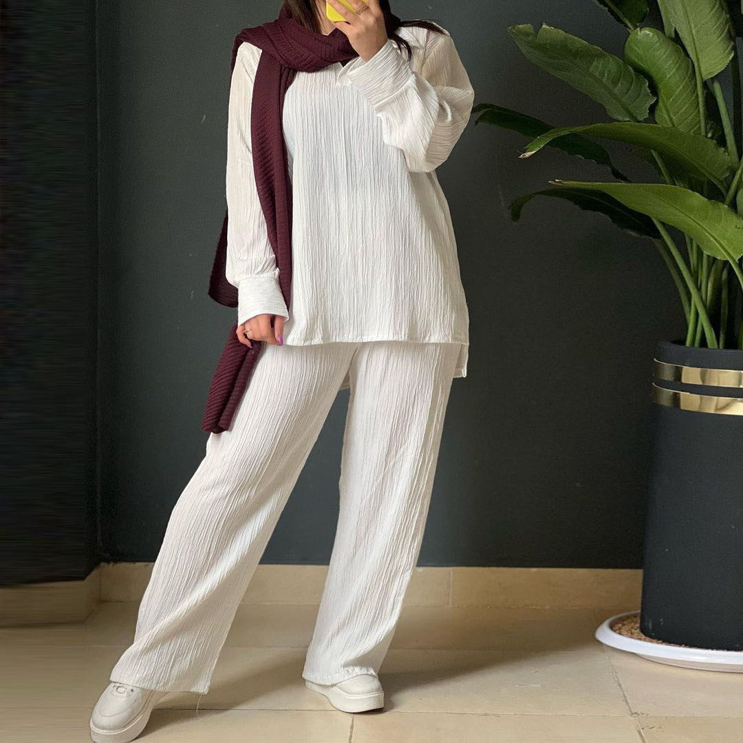 Damen Lässiges Strick-Set mit weitem Schnitt EB