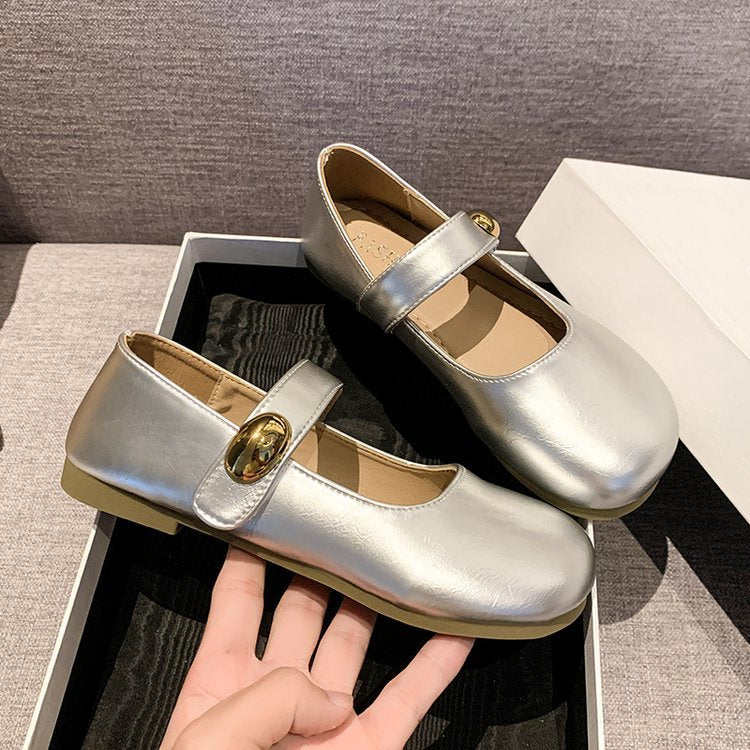 Damen elegante Ballerinas mit dekorativem Schnallenverschluss EB