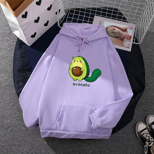 Unisex nan oversized Kapuzenpullover mit Statement-Print "Kinder Planet", Kängurutasche und weichem Futter EB