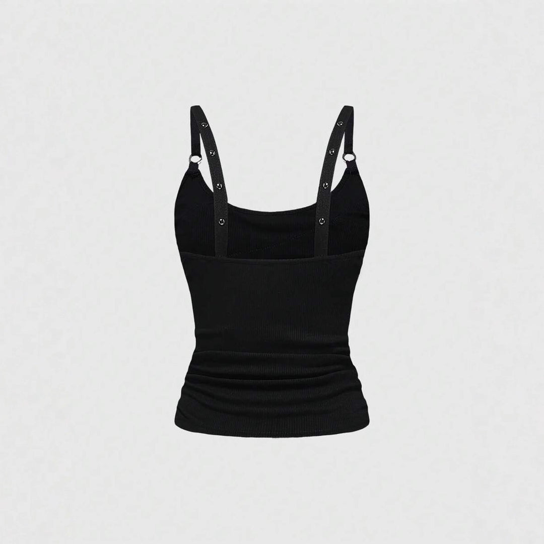 Damen Raffiniertes Top mit Elastananteil und funkelnden Details EB