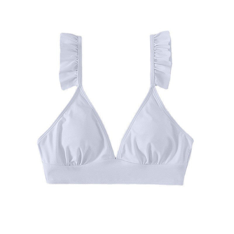 Damen Triangel-Bikinioberteil mit Rüschen EB