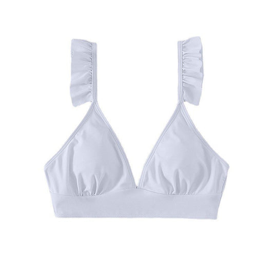 Damen Triangel-Bikinioberteil mit Rüschen EB
