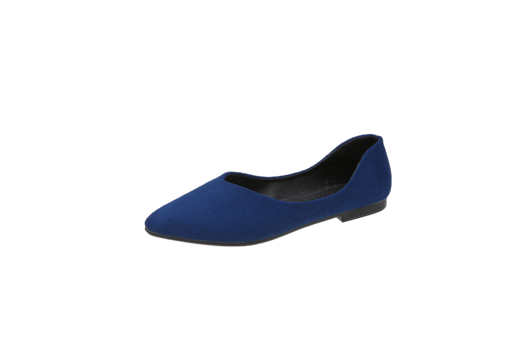 Damen Ballerinas im eleganten, minimalistischen Design mit spitzer Zehenpartie EB